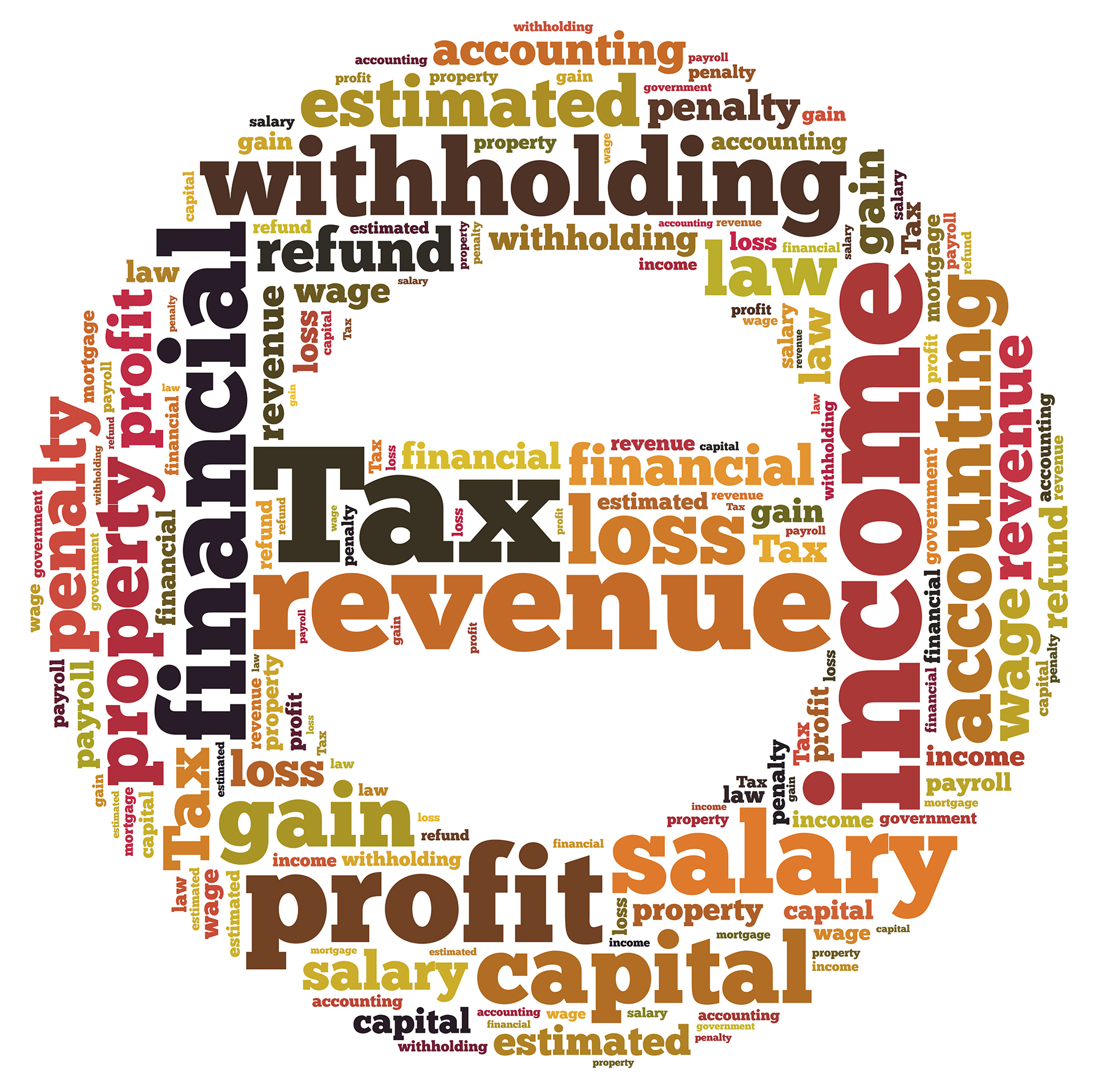 tax word cloud